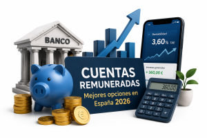 Mejores cuentas remuneradas en 2026 (comparativa actualizada)